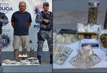 Detienen a sujeto en posesión de narcóticos y dinero en efectivo en Soyapango Foto: Cortesía.