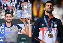 Marcelo Arévalo jugará ante el máximo ganador de la historia del tenis: Novak Djokovic 'Chelo' enfrentará a uno de los mejores de la historia. Foto cortesía: Marcelo Arévalo y Novak Djokovic.