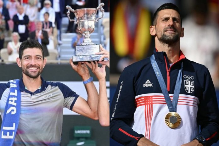 'Chelo' enfrentará a uno de los mejores de la historia. Foto cortesía: Marcelo Arévalo y Novak Djokovic.