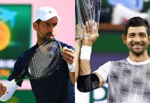 Marcelo Arévalo cayó eliminado del Indian Wells ante la pareja del legendario Novak Djokovic Arévalo no logró revalidar su título del Indian Wells. Foto cortesía: BNP Paribas Open.