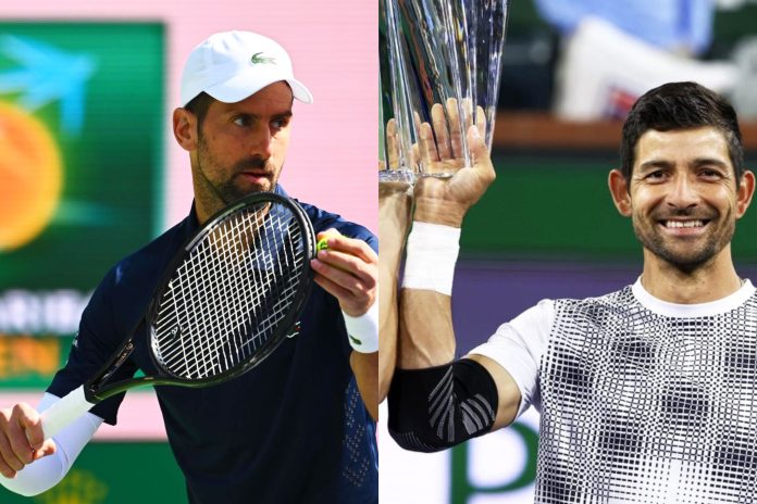 Arévalo no logró revalidar su título del Indian Wells. Foto cortesía: BNP Paribas Open.
