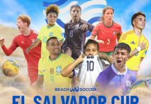 El Salvador recibirá un torneo internacional de fútbol playa: ya se prepara la Selecta Pronto vuelve la Selecta de Playa. Foto cortesía: Beach Soccer Worldwide.