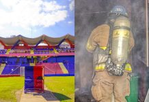 Incendio en el Estadio Óscar Alberto Quiteño deja daños materiales Incendio en la casa de FAS. Foto cortesía: Alcaldía de Santa Ana y Bomberos El Salvador.