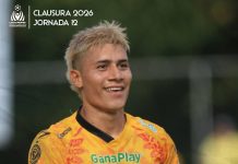 Águila cayó en Zacatecoluca ante Platense Bogotá fue la figura de los 'Gallos' con un doblete. Foto cortesía: CD Platense.