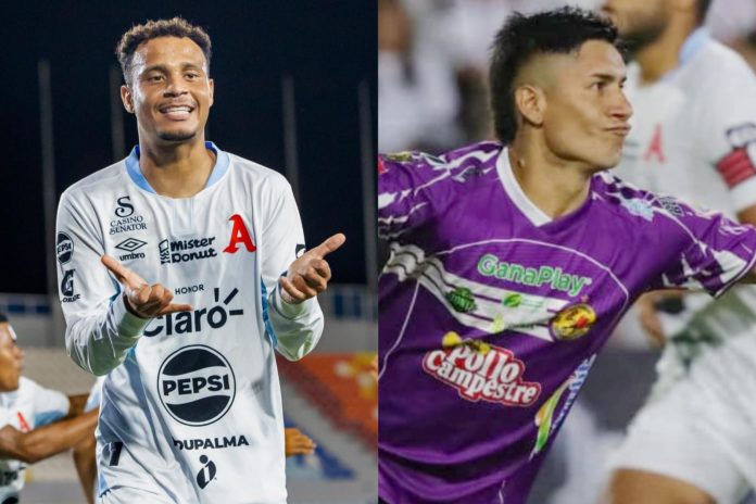 Souza anotó triplete, Bogotá doblete. Fotos cortesía: Alianza FC y Platense.