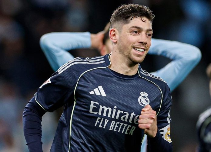 Valverde anotó el 2-1. Foto cortesía: Real Madrid.