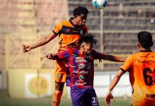 Águila y Cacahuatique igualaron en el Barraza Igualdad en San Miguel. Foto cortesía: Águila.