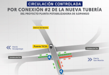 Implementarán circulación controlada en la Carretera de Oro por obras de la planta potabilizadora de Ilopango