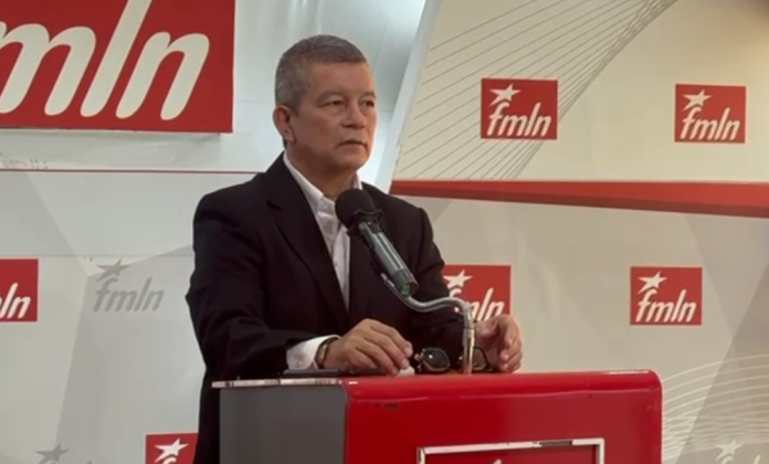 Manuel "el Chino" Flores, secretario general del FMLN. Foto: YSKL.