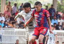 Cacahuatique y Águila igualaron en el Complejo Deportivo de Chapeltique Empate en Chapeltique. Foto cortesía: Cacahuatique.