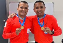 Confirmado: Iván Barton dirigirá en la Copa del Mundo de 2026 David Morán e Iván Barton en la Copa Intercontinental de la FIFA en 2024. Foto cortesía: FESFUT.