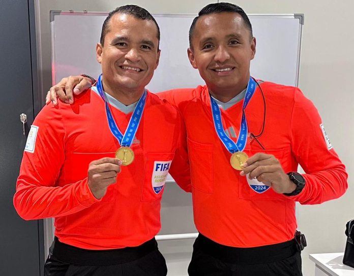 David Morán e Iván Barton en la Copa Intercontinental de la FIFA en 2024. Foto cortesía: FESFUT.