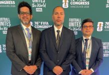 Yamil Bukele asistió al Congreso de la FIFA en Canadá Yamil Bukele asistió junto a Galo Izurieta (izquierda) y Fabio Molina (derecha). Foto cortesía: FESFUT.