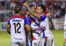 En un juego cerrado, Firpo venció por la mínima a Cacahuatique en Usulután El tanto fue anotado por Landaverde. Foto cortesía: Luis Ángel Firpo.