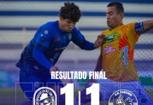 Con un penalti fallado, Fuerte San Francisco dejó escapar la victoria ante Platense Empate en Gotera. Foto cortesía: Fuerte San Francisco.