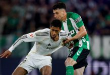 El Real Madrid dejó escapar en los últimos minutos la victoria ante el Betis y puede alejarse más del Barça en Liga Empate en La Cartuja. Foto cortesía: Real Madrid.