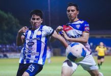Firpo perdió su invicto como local ante Isidro Metapán Steven Guerra marcó el segundo. Foto cortesía: Isidro Metapán.