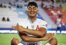 Alianza venció a Isidro Metapán y se llevó una buena ventaja en octavos de Copa Presidente Tobar anotó el tercer gol. Foto cortesía: Alianza FC.