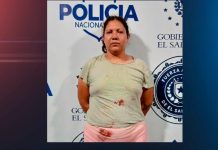 Detienen a mujer que lesionó a su compañero de vida en Soyapango Foto: Cortesía.