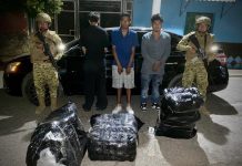 Detienen en Ahuachapán Sur a dos sujetos por narcotráfico Foto: Cortesía.