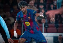 Lamine Yamal se perderá el resto de la temporada con el Barcelona, incluyendo el Clásico Lamine salió lesionado del juego ante el Celta. Foto cortesía: FC Barcelona.