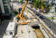 MOP reporta 60 % de avance en obra de drenaje en Zona Rosa y prevé habilitar tránsito en mayo
