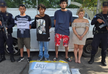 PNC reporta captura de cuatro personas con droga en carretera Litoral, en Usulután