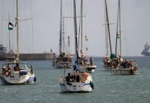 Nueva flotilla zarpa hacia Gaza desde Barcelona
