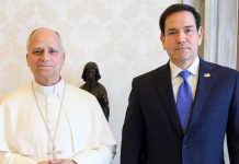 Rubio llega al Vaticano para hablar con el papa León XIV