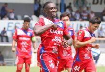 Firpo venció a Isidro Metapán en la ida de cuartos de final Arizala anotó el tanto 'Pampero' este jueves. Foto cortesía: Luis Ángel Firpo.