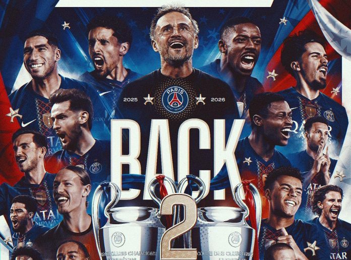 Dos Champions consecutivas para Luis Enrique. Foto cortesía: PSG.