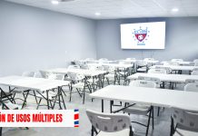 Más renovaciones en el Sergio Torres: Firpo construyó un salón de usos múltiples El salón de usos múltiples. Foto cortesía: Luis Ángel Firpo.