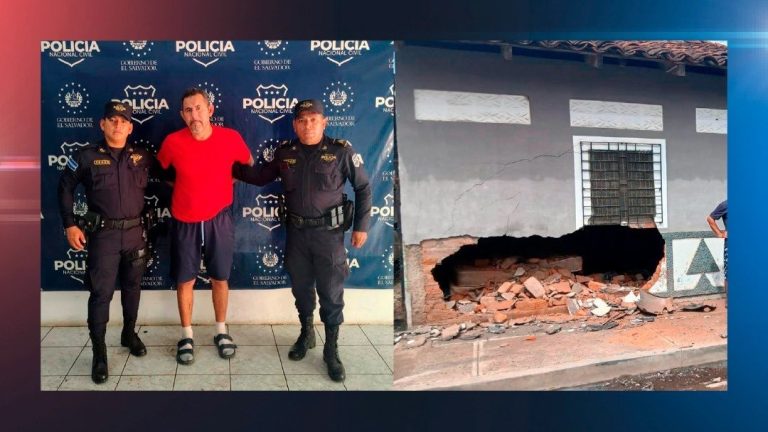 Detienen a conductor ebrio que colisionó contra una vivienda en San Miguel