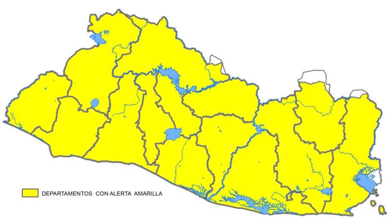 Protección Civil declara alerta amarilla por sistema de baja presión frente a la costa salvadoreña