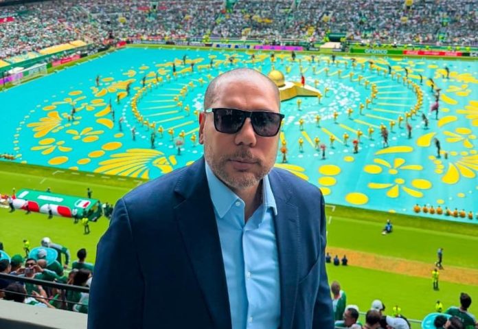 Yamil estuvo en la inauguración del Mundial. Foto cortesía: FESFUT.