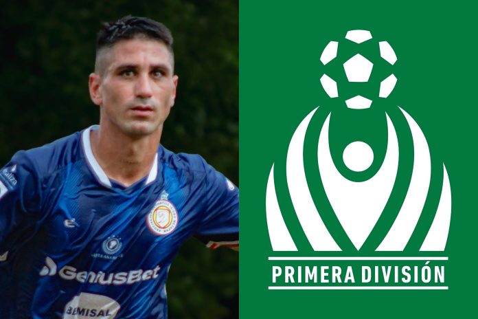 Haberkorn es el máximo goleador de la liga, por su triplete en la primera fecha. Foto cortesía: Isidro Metapán y Primera División.