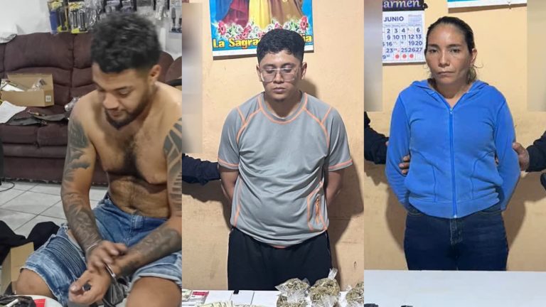 Capturan a tres presuntos distribuidores de droga durante allanamientos en San Jacinto