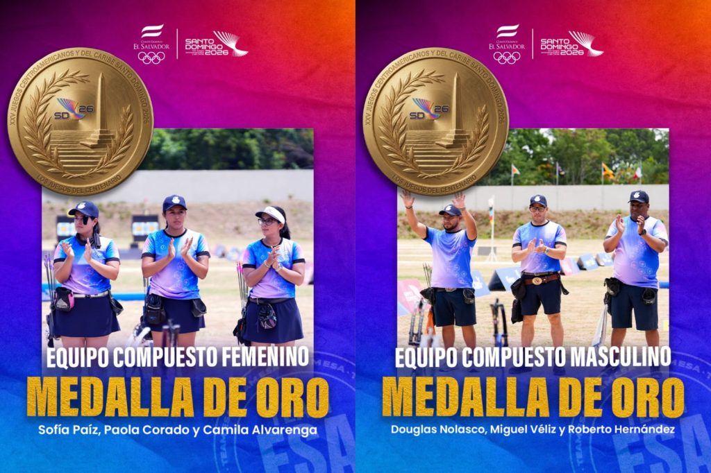 Primeros dos oros para El Salvador. Foto cortesía: Team ESA.