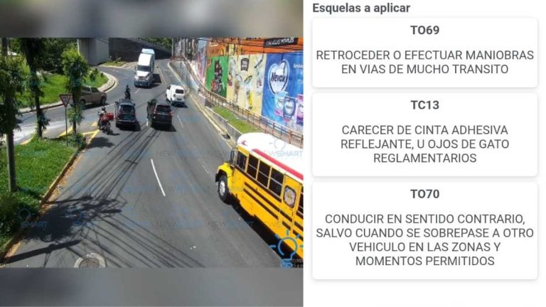 Sancionan con $400 a conductor de vehículo de carga por maniobras peligrosas en Santa Tecla