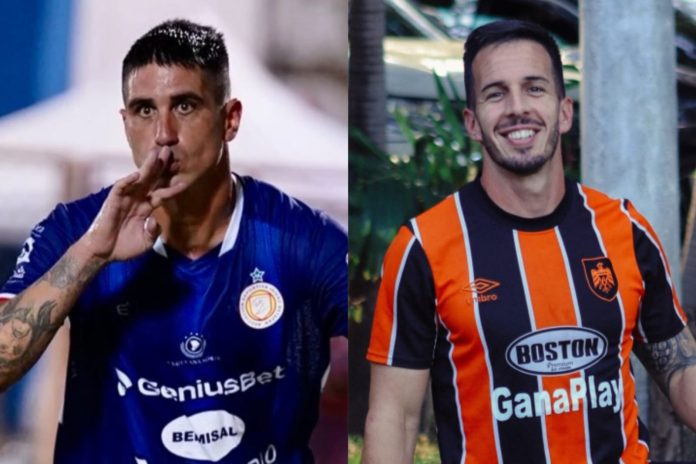 Haberkorn y Andrada son de los mejores goleadores hasta el momento. Foto cortesía: Isidro Metapán y Águila.