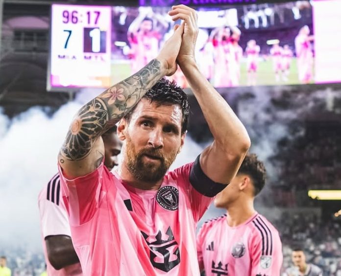 Gran partido de Messi. Foto cortesía: Inter Miami.