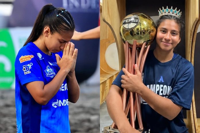 La jugadora de Alianza Women y San Salvador destaca en ambas modalidades. Foto cortesía: INDES y Paola Calderón.