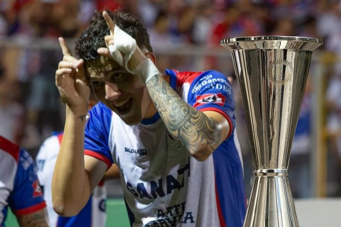 Vásquez anotó el único tanto 'Pampero'. Foto cortesía:Luis Ángel Firpo.