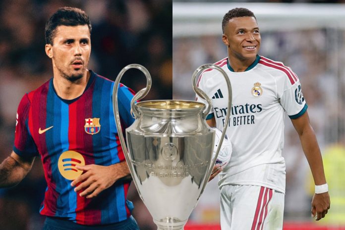 Se viene el debut de 'Culés' y 'Merengues'. Fotos cortesía: FC Barcelona y Real Madrid.