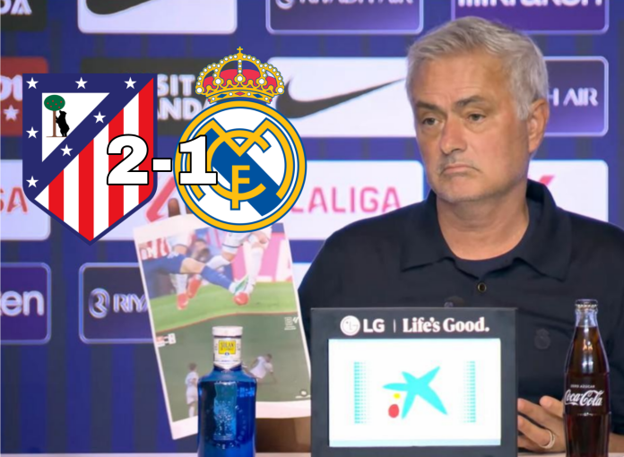 Mourinho se quejó luego de la derrota de su club. Foto cortesía: Captura de la conferencia de prensa.