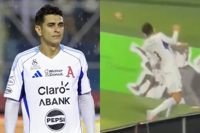 Sibrián fue agredido. Foto cortesía: Alianza FC.