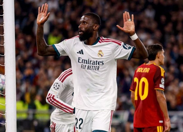 Rüdiger cumplió con la 'Ley del Ex'. Foto cortesía: Real Madrid.