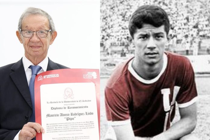 'Pipo' Rodríguez recibió un homenaje. Fotos cortesía: UES y Ola Roja.